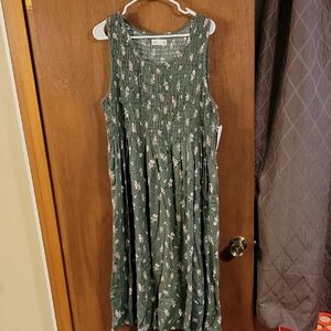 Croft & Barrow Green Sleeveless Sundress